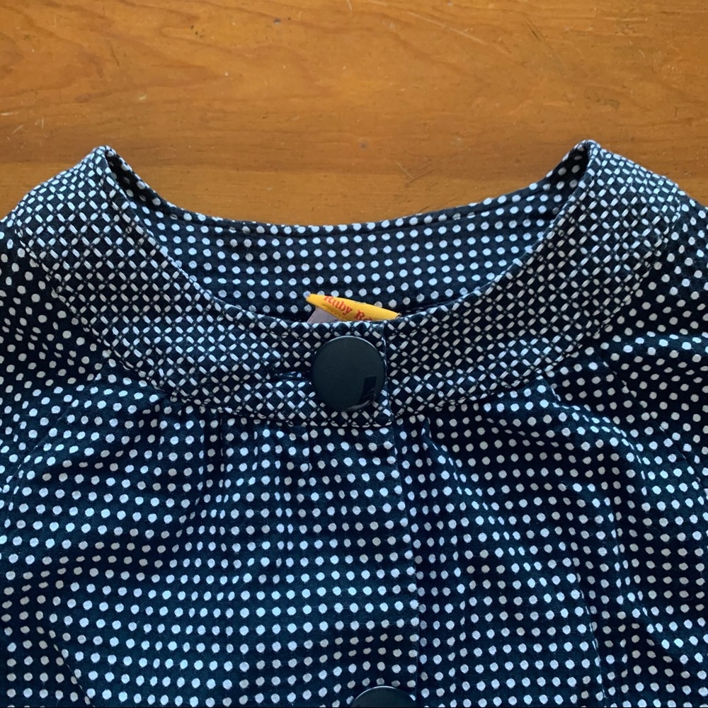 Ruby Rd Crop Polka Dot Lightweight Jacket - Picture 2 of 13